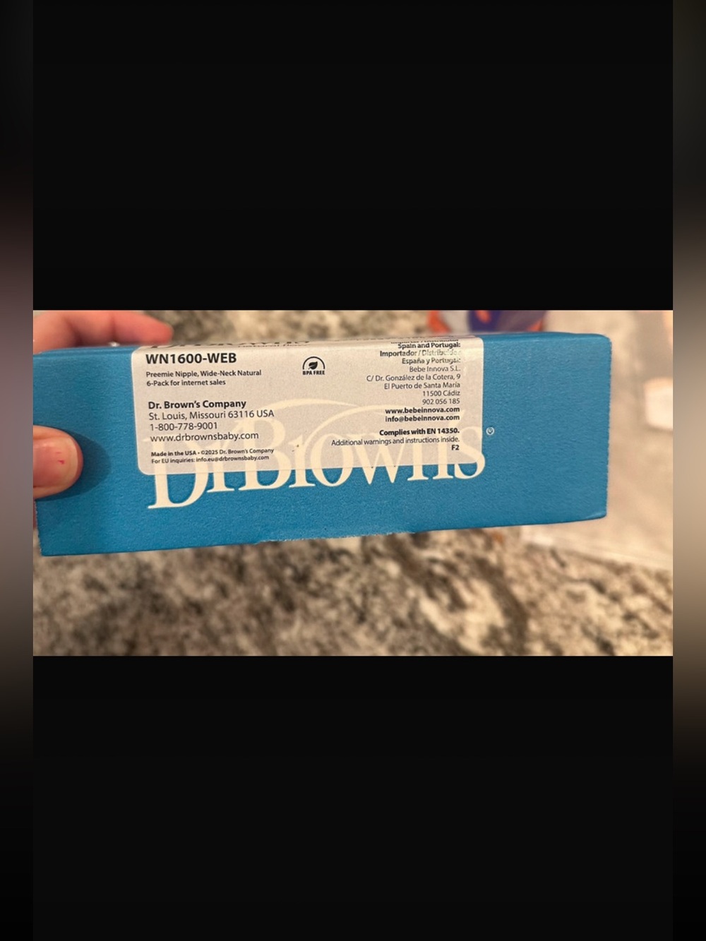 Dr. Brown's Blue Preemie Wide-Neck Nipples - 6 Pack